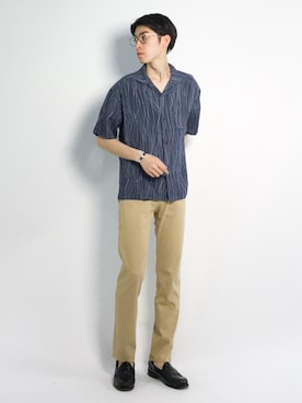 Morikawa Yoshinoriさん（メンズ・176cm）の春コーディネート