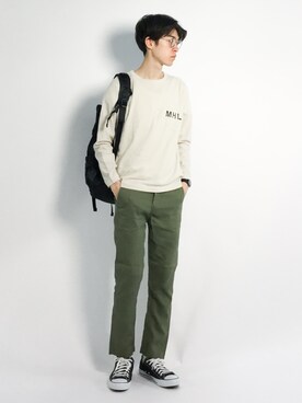 Morikawa Yoshinoriさん（メンズ・176cm）の春コーディネート