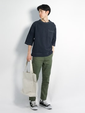 Morikawa Yoshinoriさん（メンズ・176cm）の春コーディネート