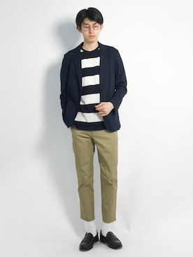 Morikawa Yoshinoriさん（メンズ・176cm）の春コーディネート