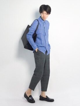 Morikawa Yoshinoriさん（メンズ・176cm）の春コーディネート