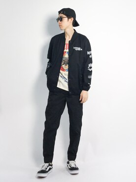 Morikawa Yoshinoriさん（メンズ・176cm）の春コーディネート