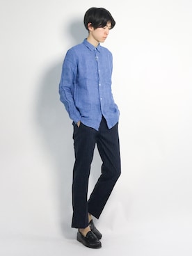 Morikawa Yoshinoriさん（メンズ・176cm）の春コーディネート