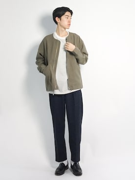 Morikawa Yoshinoriさん（メンズ・176cm）の春コーディネート