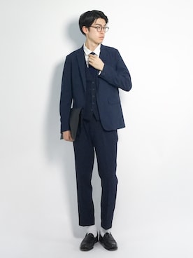 Morikawa Yoshinoriさん（メンズ・176cm）の春コーディネート