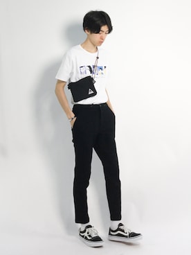 「STARTER BLACK LABEL（スターターブラックレーベル）のアイテム（Tシャツ/カットソー）」を使った、Morikawa Yoshinoriさん（メンズ・176cm）の夏コーディネート