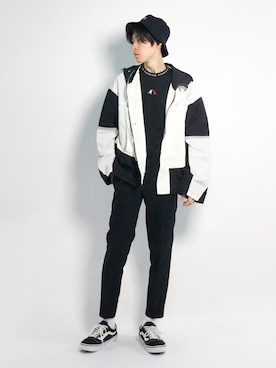 Morikawa Yoshinoriさん（メンズ・176cm）の春コーディネート