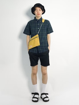 Morikawa Yoshinoriさん（メンズ・176cm）の夏コーディネート