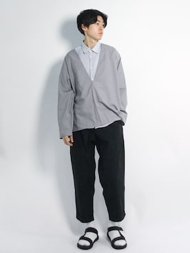 Morikawa Yoshinoriさん（メンズ・176cm）の夏コーディネート