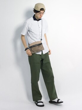 Morikawa Yoshinoriさん（メンズ・176cm）の夏コーディネート