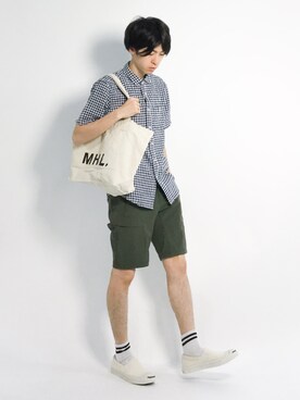 Morikawa Yoshinoriさん（メンズ・176cm）の夏コーディネート