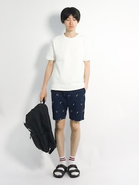 Morikawa Yoshinoriさん（メンズ・176cm）の夏コーディネート