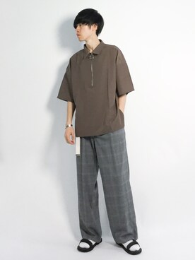 「Flap Stack（フラップスタック）のアイテム」を使った、Morikawa Yoshinoriさん（メンズ・176cm）の夏コーディネート