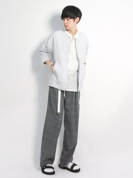 「Flap Stack（フラップスタック）のアイテム」を使った、Morikawa Yoshinoriさん（メンズ・176cm）の夏コーディネート