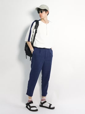 Morikawa Yoshinoriさん（メンズ・176cm）の夏コーディネート