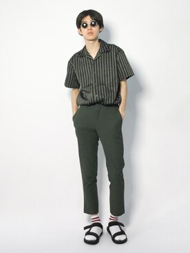 Morikawa Yoshinoriさん（メンズ・176cm）の夏コーディネート