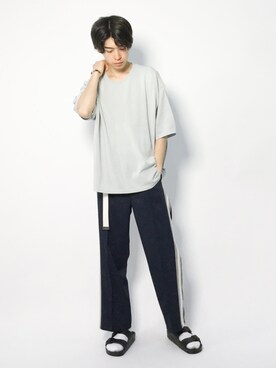 Morikawa Yoshinoriさん(メンズ・176cm)の夏コーディネート