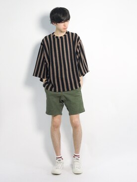 Morikawa Yoshinoriさん（メンズ・176cm）の夏コーディネート