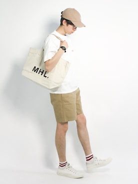 Morikawa Yoshinoriさん（メンズ・176cm）の夏コーディネート