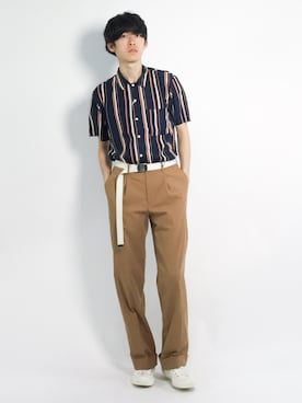 Morikawa Yoshinoriさん（メンズ・176cm）の夏コーディネート