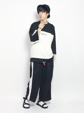 Morikawa Yoshinoriさん（メンズ・176cm）の夏コーディネート