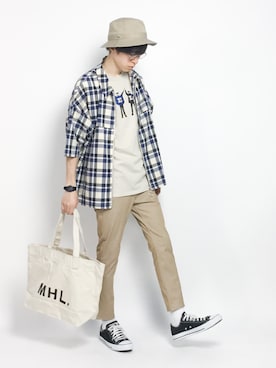 Morikawa Yoshinoriさん（メンズ・176cm）の夏コーディネート