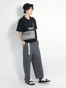 Morikawa Yoshinoriさん（メンズ・176cm）の夏コーディネート