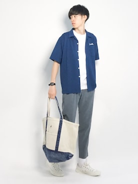 Morikawa Yoshinoriさん（メンズ・176cm）の夏コーディネート