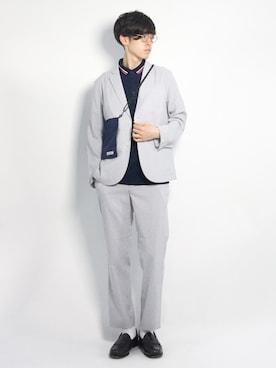 Morikawa Yoshinoriさん（メンズ・176cm）の夏コーディネート