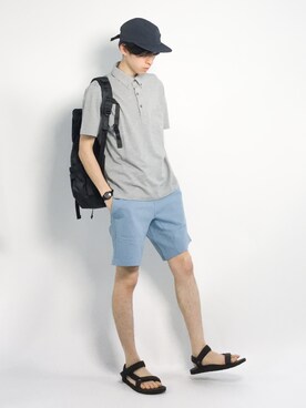 Morikawa Yoshinoriさん（メンズ・176cm）の夏コーディネート