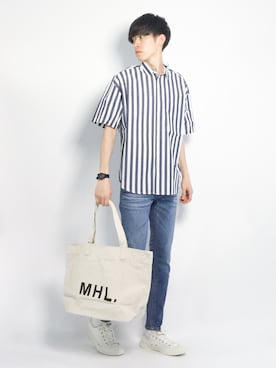 Morikawa Yoshinoriさん（メンズ・176cm）の夏コーディネート