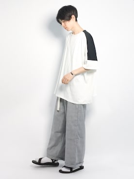 Morikawa Yoshinoriさん（メンズ・176cm）の夏コーディネート