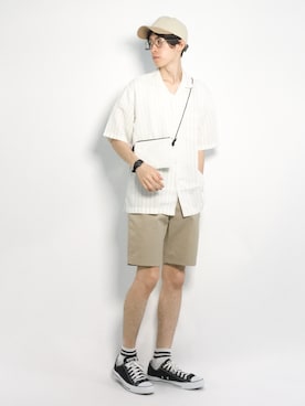 Morikawa Yoshinoriさん（メンズ・176cm）の夏コーディネート