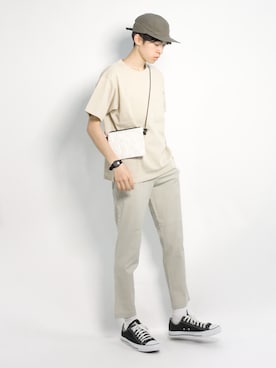 Morikawa Yoshinoriさん（メンズ・176cm）の夏コーディネート