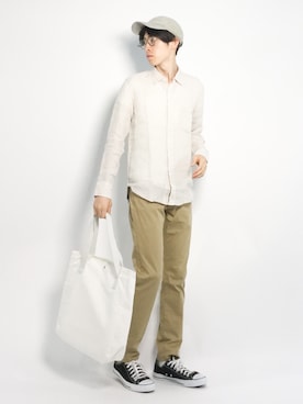 Morikawa Yoshinoriさん（メンズ・176cm）の夏コーディネート