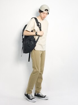 Morikawa Yoshinoriさん（メンズ・176cm）の夏コーディネート