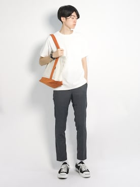 「tobiuo（トビウオ）のアイテム」を使った、Morikawa Yoshinoriさん（メンズ・176cm）の夏コーディネート