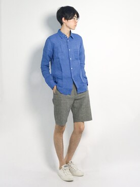 Morikawa Yoshinoriさん（メンズ・176cm）の夏コーディネート