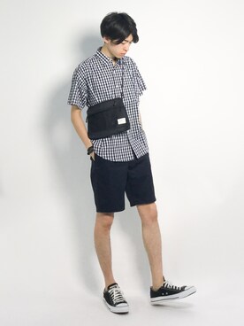 Morikawa Yoshinoriさん（メンズ・176cm）の夏コーディネート