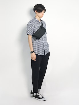 Morikawa Yoshinoriさん（メンズ・176cm）の夏コーディネート