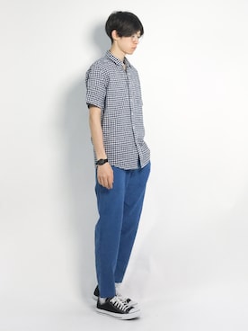 Morikawa Yoshinoriさん（メンズ・176cm）の夏コーディネート