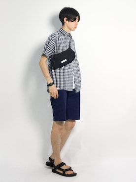 Morikawa Yoshinoriさん（メンズ・176cm）の夏コーディネート