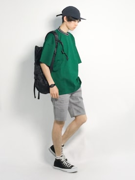 Morikawa Yoshinoriさん（メンズ・176cm）の夏コーディネート