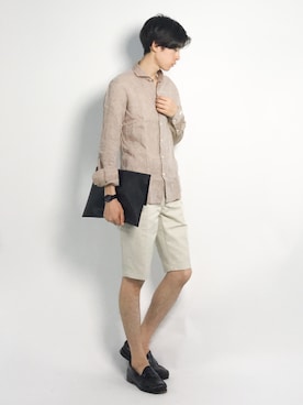 Morikawa Yoshinoriさん（メンズ・176cm）の夏コーディネート