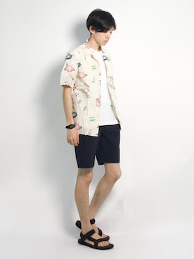 Morikawa Yoshinoriさん(メンズ・176cm)の夏コーディネート