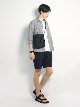 Morikawa Yoshinoriさん（メンズ・176cm）の夏コーディネート