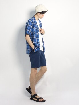 Morikawa Yoshinoriさん（メンズ・176cm）の夏コーディネート