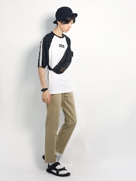 Morikawa Yoshinoriさん（メンズ・176cm）の夏コーディネート