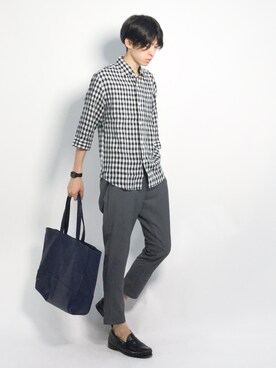 Morikawa Yoshinoriさん（メンズ・176cm）の夏コーディネート