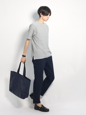 Morikawa Yoshinoriさん（メンズ・176cm）の夏コーディネート